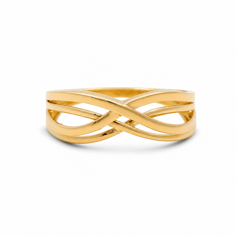 10K Yellow Gold Fashion Women's Ring - Miral Jewelry
