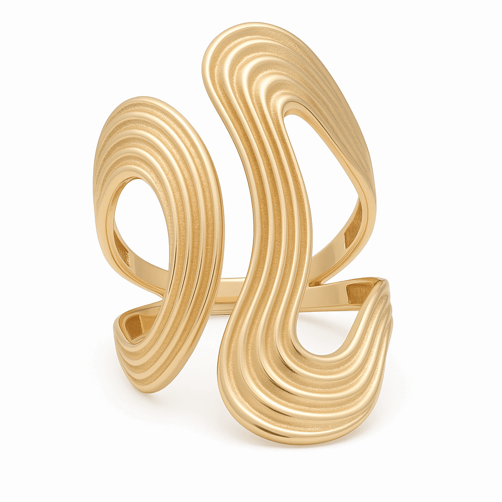 10K Yellow Gold Fashion Women's Ring - Miral Jewelry