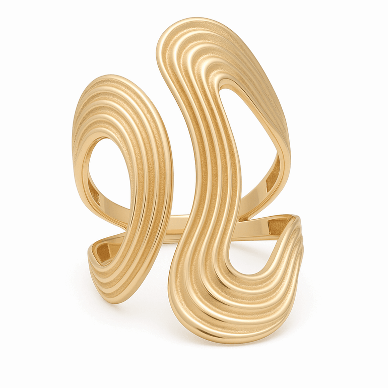 10K Yellow Gold Fashion Women's Ring - Miral Jewelry