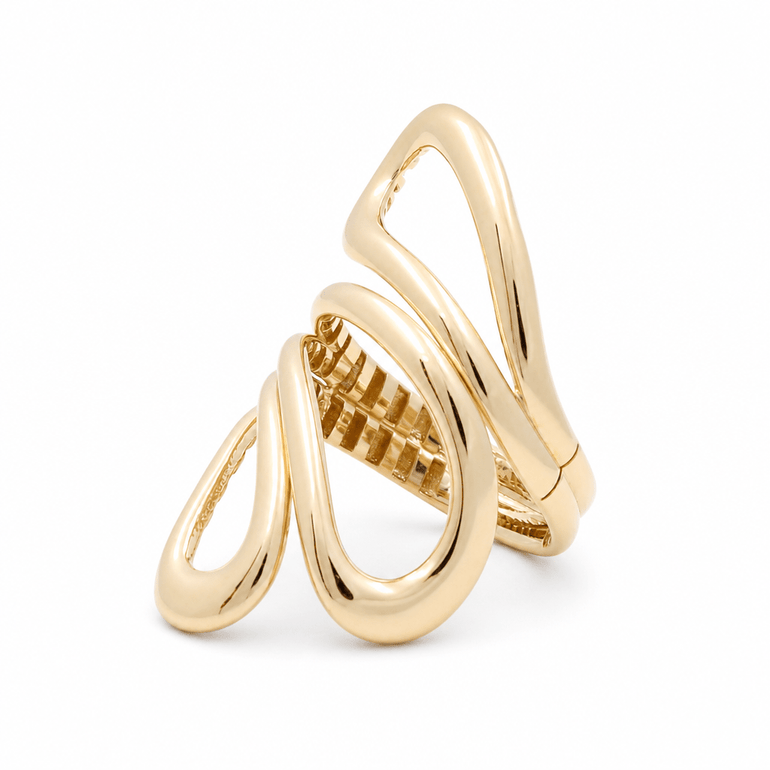 10K Yellow Gold Fashion Women's Ring - Miral Jewelry