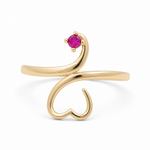 10K Yellow Gold Fashion Women's Ring - Miral Jewelry