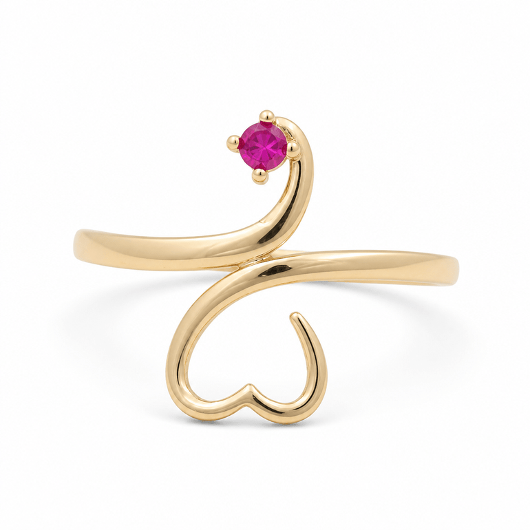 10K Yellow Gold Fashion Women's Ring - Miral Jewelry