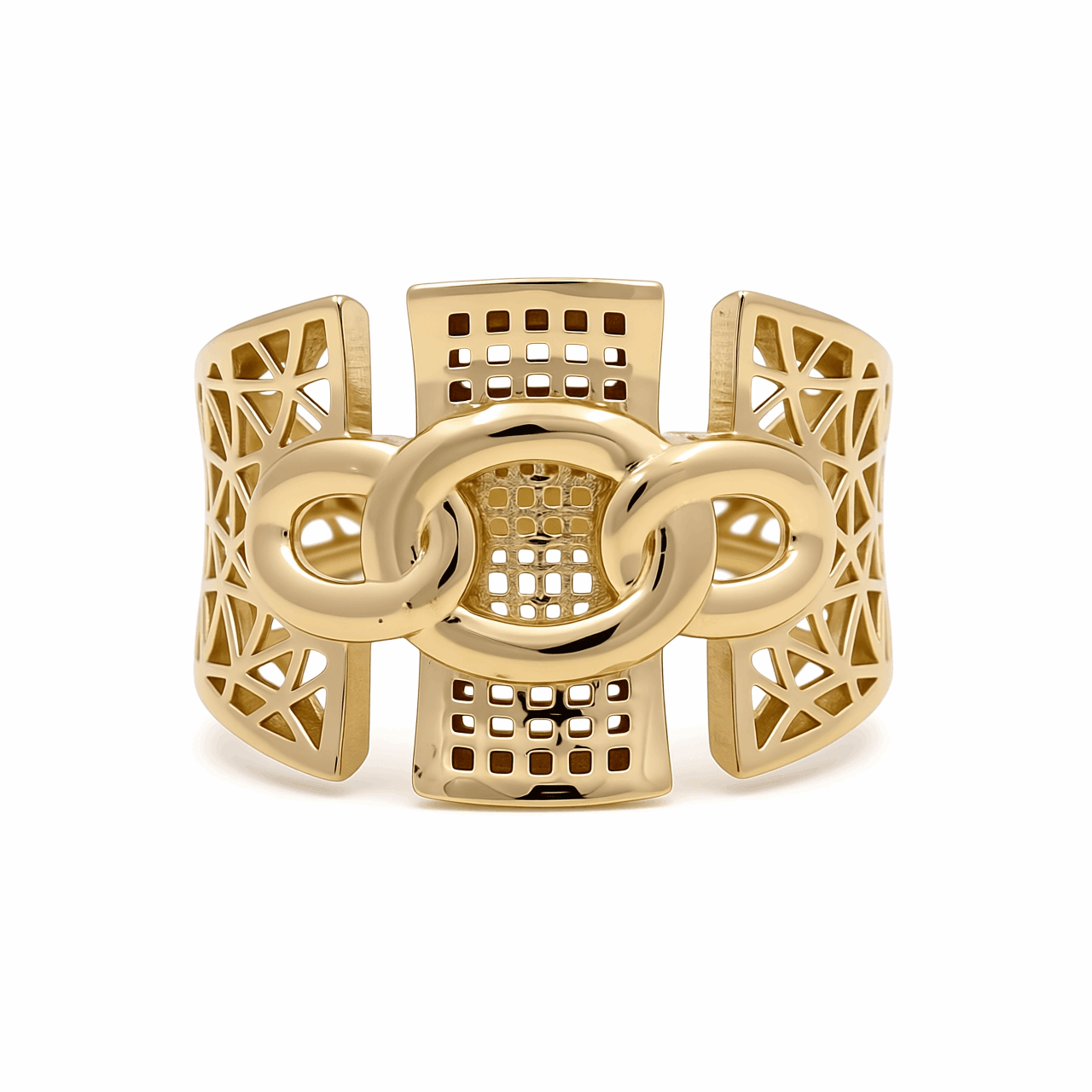 10K Yellow Gold Fashion Women's Ring - Miral Jewelry