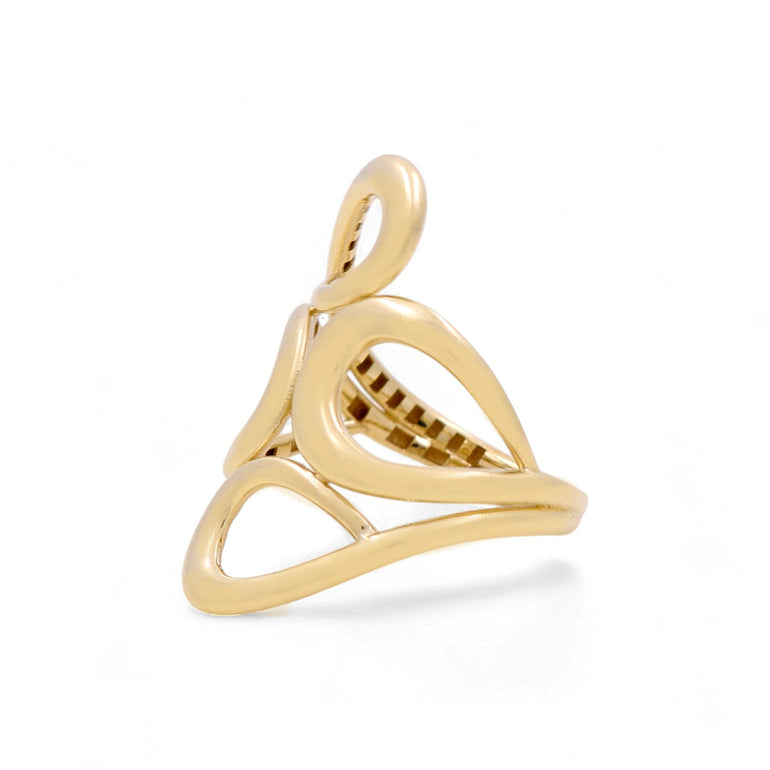 10K Yellow Gold Fashion Women's Ring - Miral Jewelry
