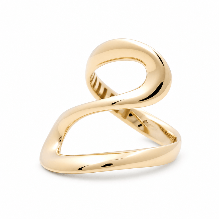 10K Yellow Gold Fashion Women's Ring - Miral Jewelry