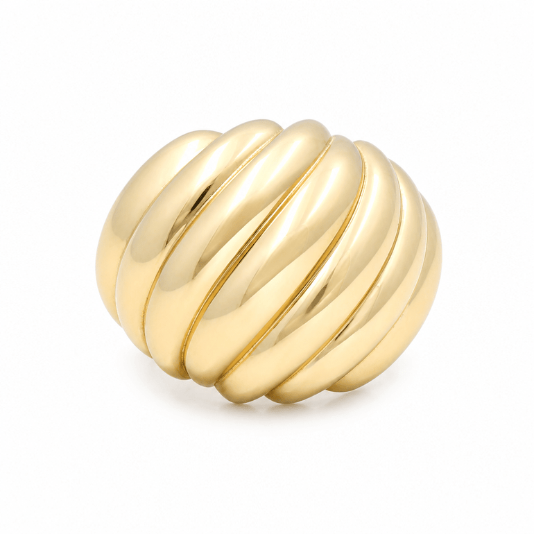 10K Yellow Gold Fashion Women's Ring - Miral Jewelry