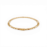 10K Yellow Gold Figaro Link Bracelet - Miral Jewelry