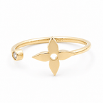 10K Yellow Gold Flower Fashion Women's Ring - Miral Jewelry