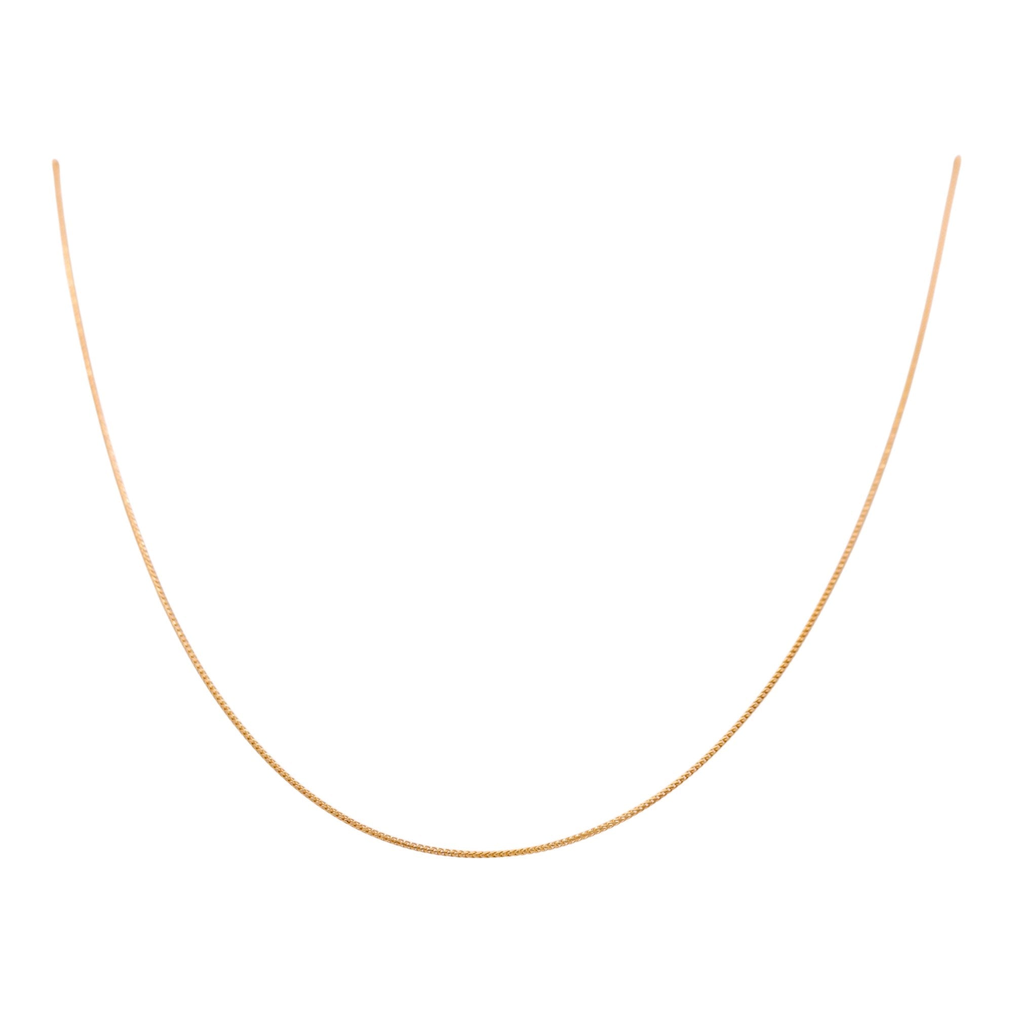 10K Yellow Gold Franco Chain 1mm, 18in, 2.3 g