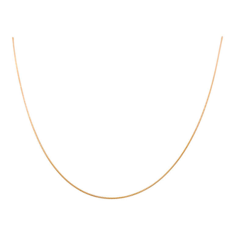 10K Yellow Gold Franco Chain 18" - Miral Jewelry