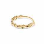 10K Yellow Gold Heart Fashion Women's Ring - Miral Jewelry