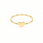 10K Yellow Gold Heart Fashion Women's Ring - Miral Jewelry