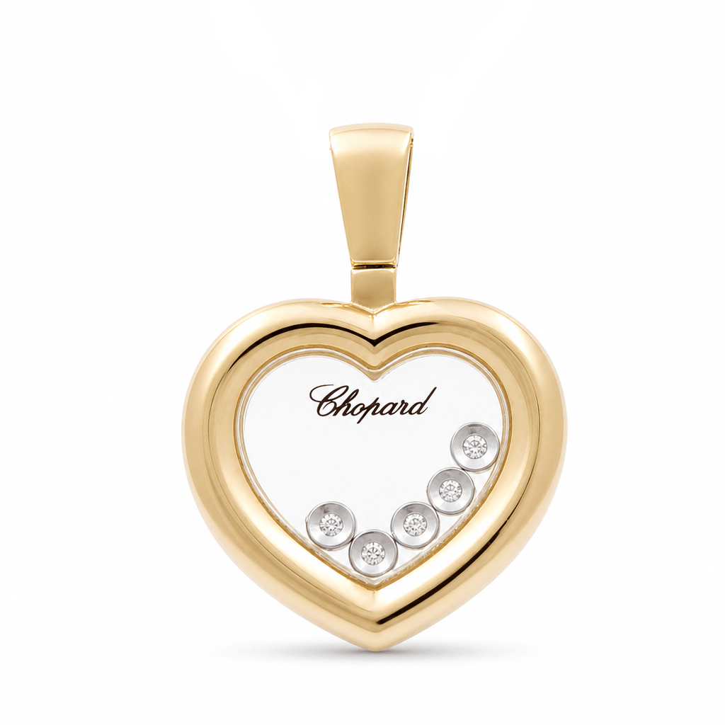 10K Yellow Gold Heart Pendant - Miral Jewelry