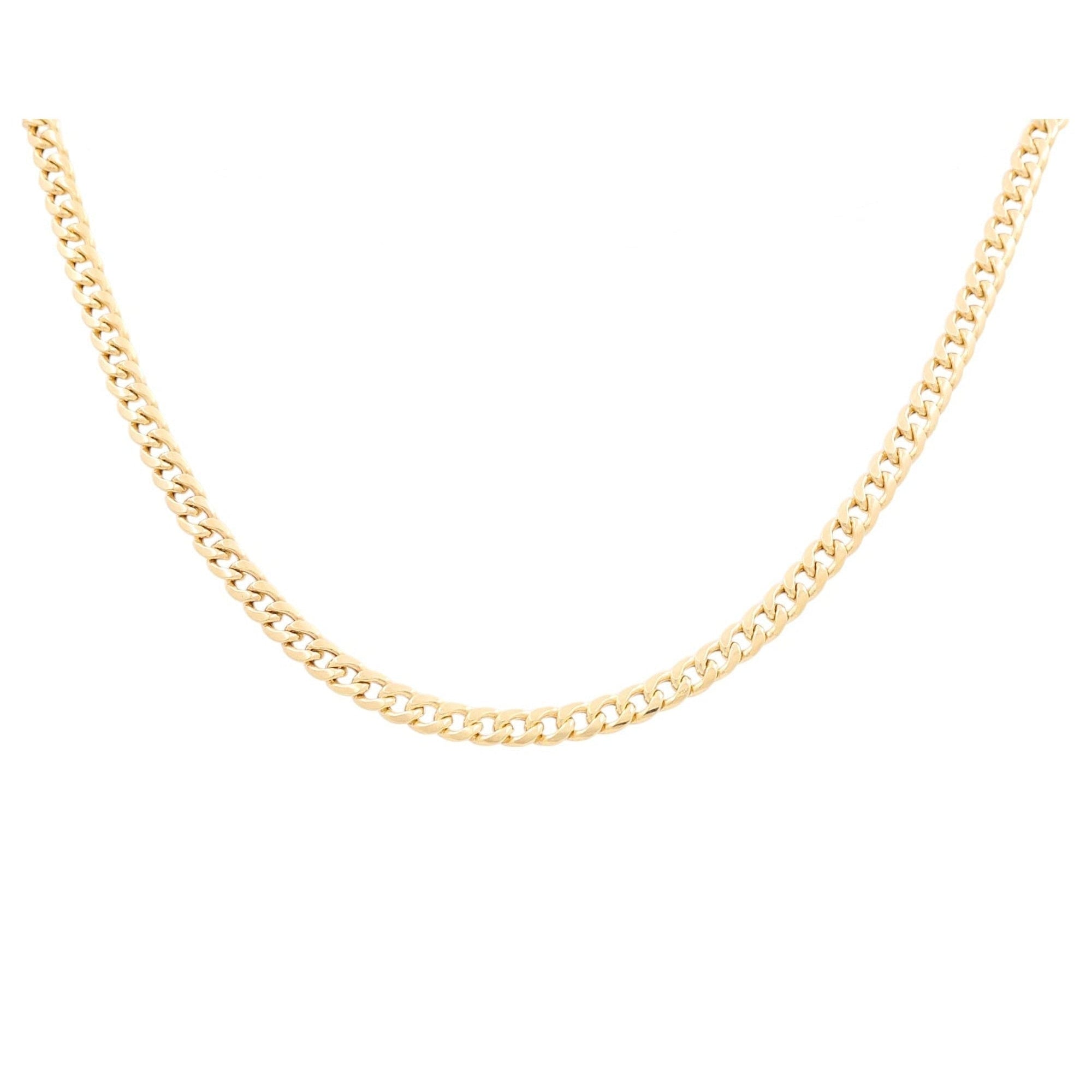 10K Yellow Gold Hollow Cuban Link Chain 5.2mm, 18in, 11 g