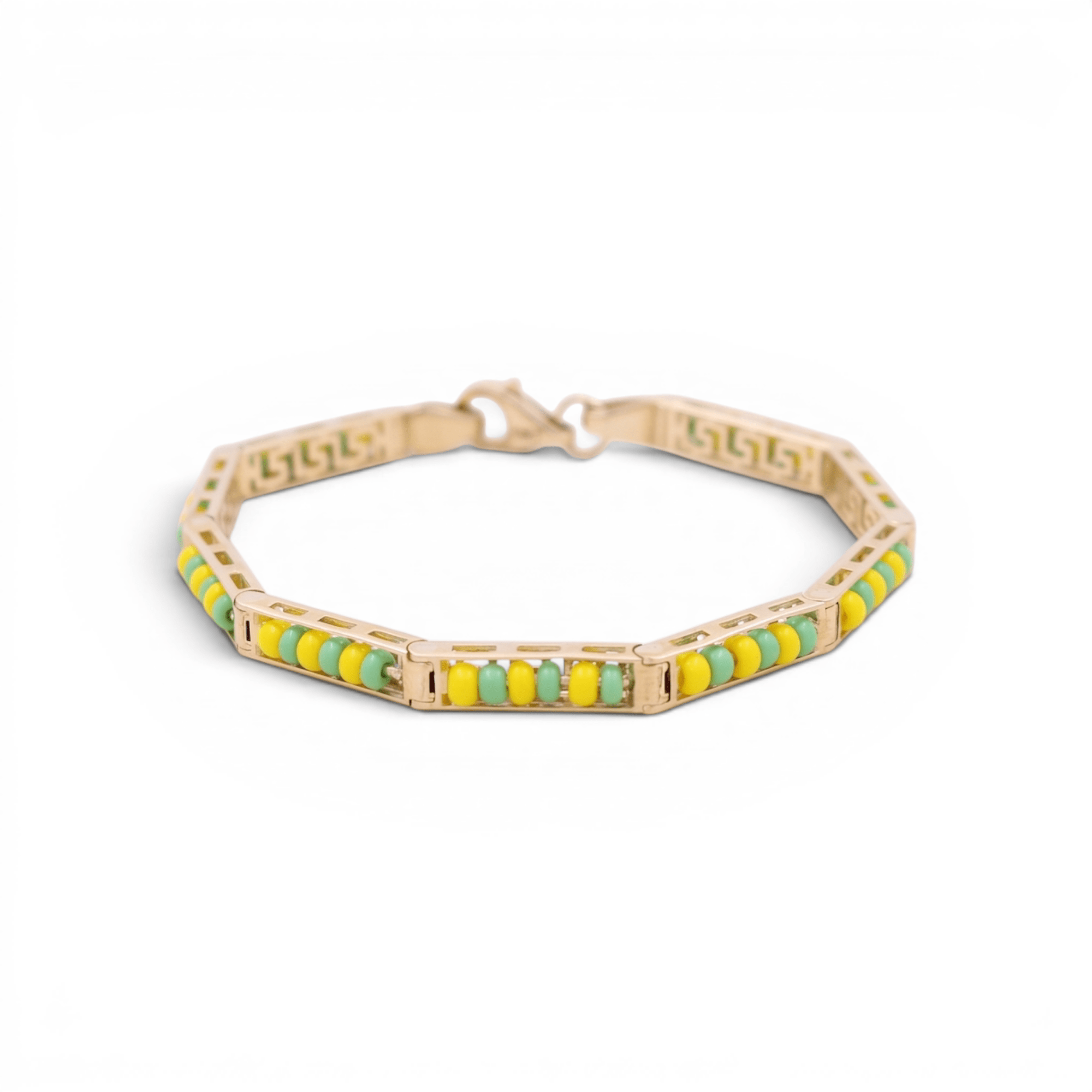10K Yellow Gold Ide de Orula Bracelet 7in, 9.55 g – view 2