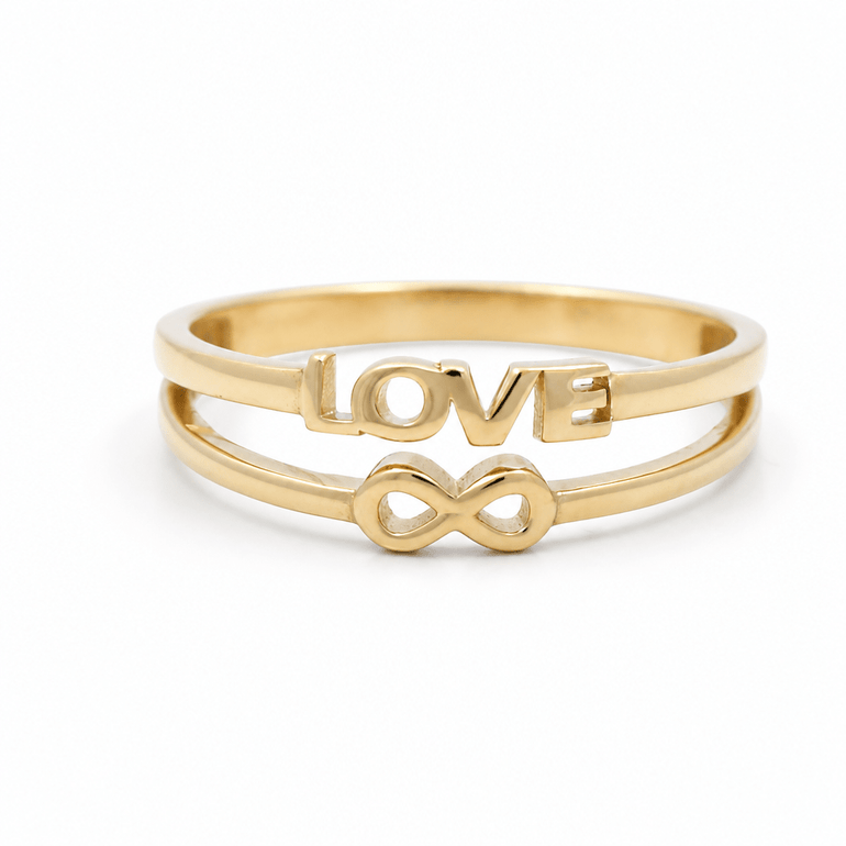10K Yellow Gold Infiniti Fashion Women's Ring - Miral Jewelry