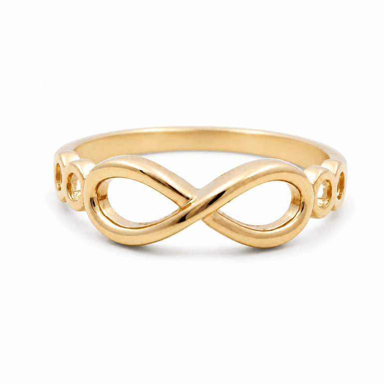 10K Yellow Gold Infiniti Fashion Women's Ring - Miral Jewelry