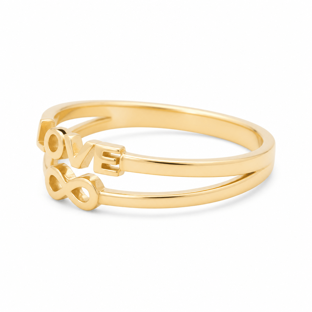 10K Yellow Gold Infiniti Fashion Women's Ring - Miral Jewelry