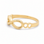 10K Yellow Gold Infiniti Fashion Women's Ring - Miral Jewelry