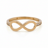 10K Yellow Gold Infinity Fashion Women's Ring - Miral Jewelry