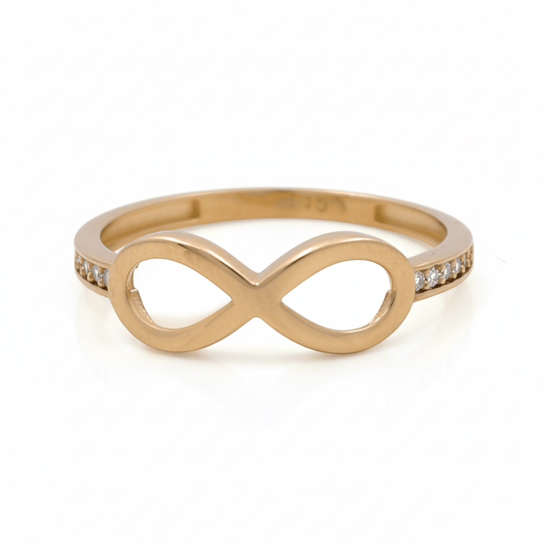 10K Yellow Gold Infinity Fashion Women's Ring - Miral Jewelry