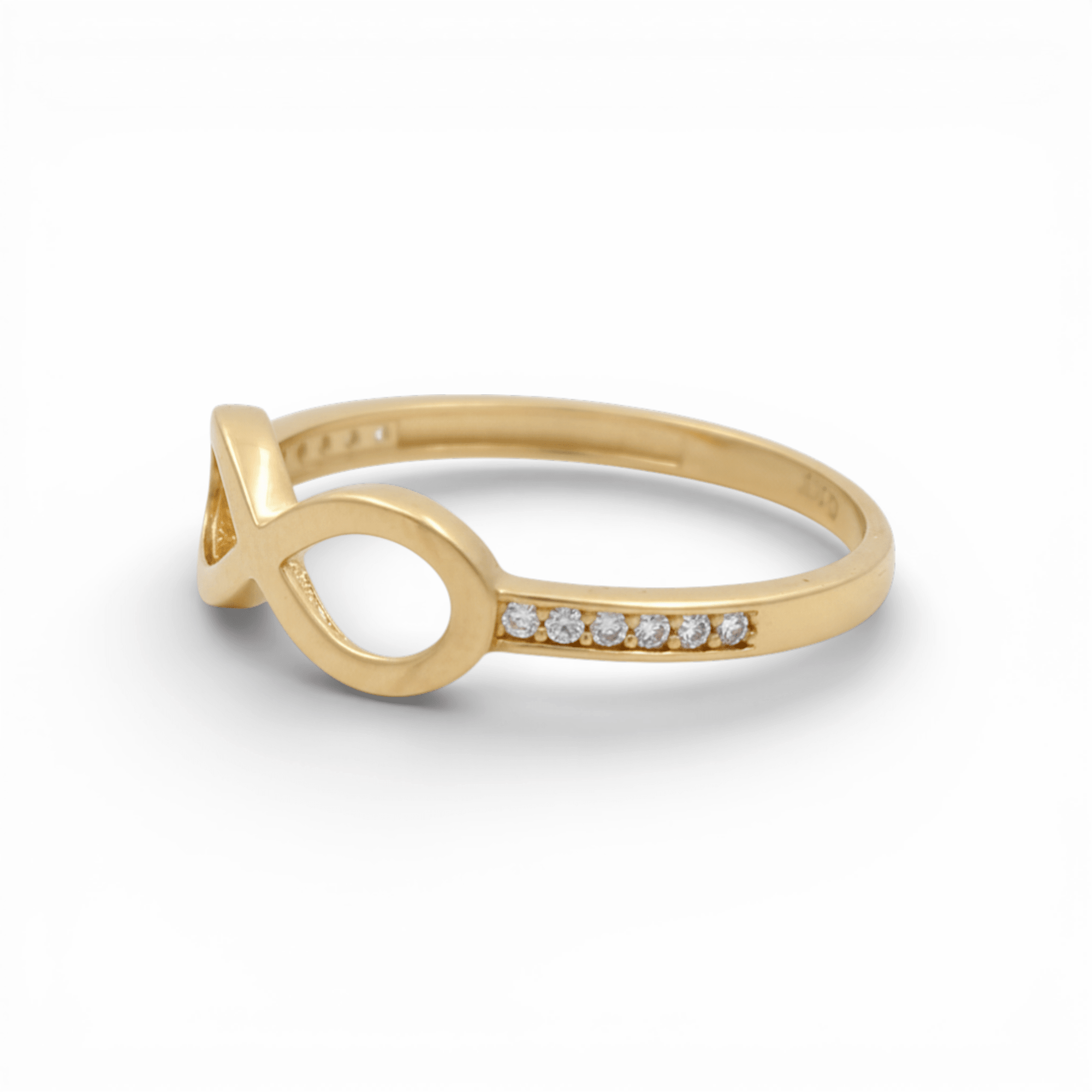 10K Yellow Gold Infinity Fashion Women's Ring - Miral Jewelry