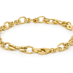 10K Yellow Gold Italian Link Bracelet – 7.5" - Miral Jewelry