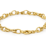 10K Yellow Gold Italian Link Bracelet – 7.5" - Miral Jewelry