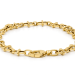 10K Yellow Gold Italian Link Bracelet – 7.5" - Miral Jewelry