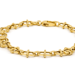 10K Yellow Gold Italian Link Bracelet – 7.5" - Miral Jewelry