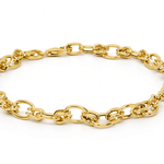 10K Yellow Gold Italian Link Bracelet – 7.5" - Miral Jewelry