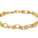 10K Yellow Gold Italian Link Bracelet – 7.5" - Miral Jewelry