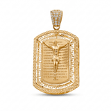 10K Yellow Gold Jesus Medal Pendant - Miral Jewelry