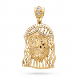 10K Yellow Gold Jesus Pendant - Miral Jewelry
