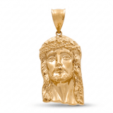 10K Yellow Gold Jesus Pendant - Miral Jewelry