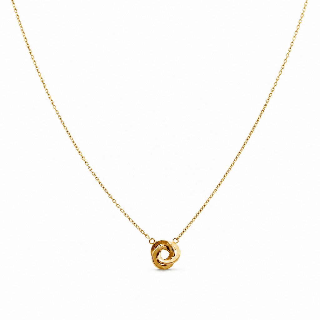 10k Yellow Gold Knot Necklace - Miral Jewelry