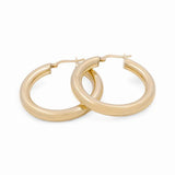 10K Yellow Gold Large Hoop Earrings - Miral Jewelry