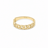 10K Yellow Gold Links Fashion Women's Ring - Miral Jewelry