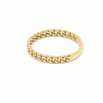 10K Yellow Gold Links Fashion Women's Ring - Miral Jewelry