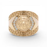 10k Yellow Gold Lion Fashion Men's Ring - Miral Jewelry