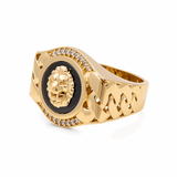 10k Yellow Gold Lion Men's Fashion Ring - Miral Jewelry