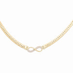10k Yellow Gold Miami Herrigbone Necklace - Miral Jewelry