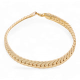 10K Yellow Gold Miami Herrigbone Women's Bracelet - Miral Jewelry