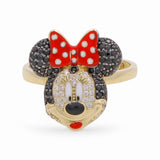 10K Yellow Gold Minnie Fashion Women's Ring - Miral Jewelry