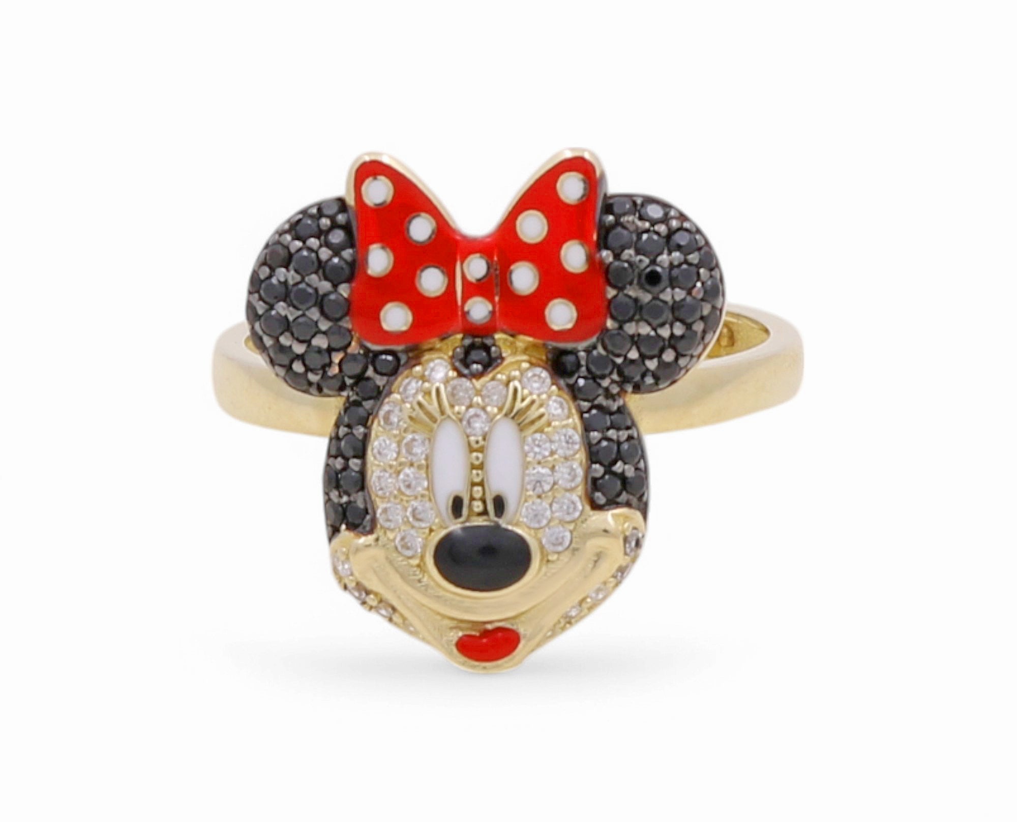 10K Yellow Gold Minnie Fashion Women's Ring - Miral Jewelry