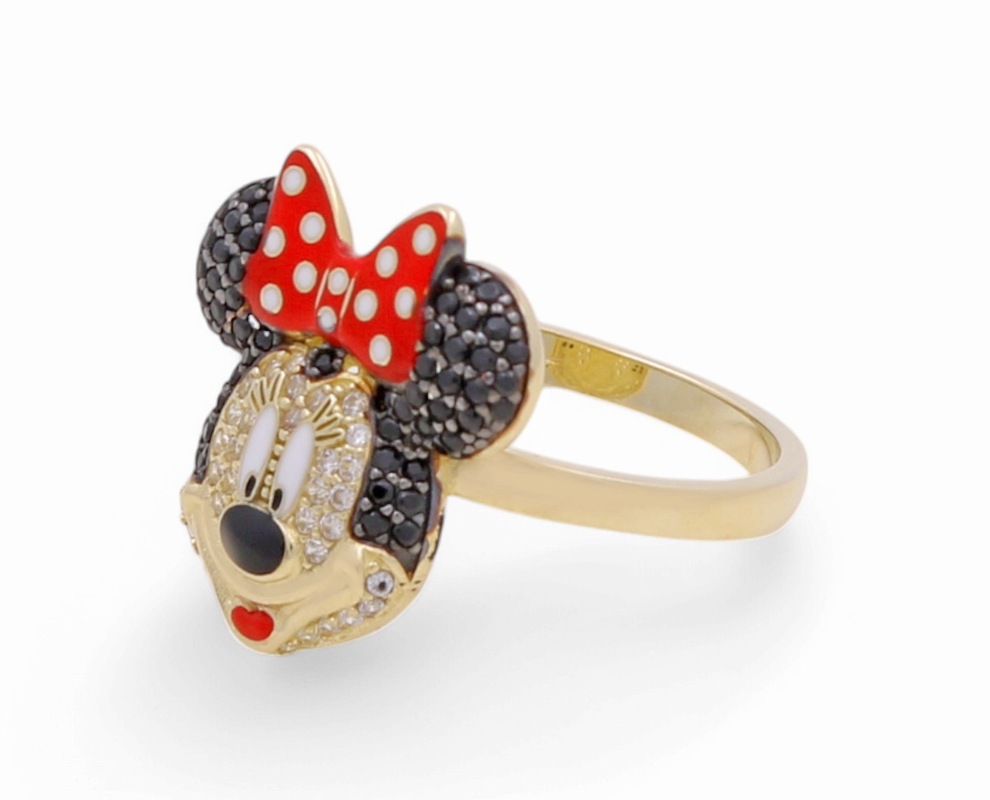 10K Yellow Gold Minnie Fashion Women's Ring - Miral Jewelry