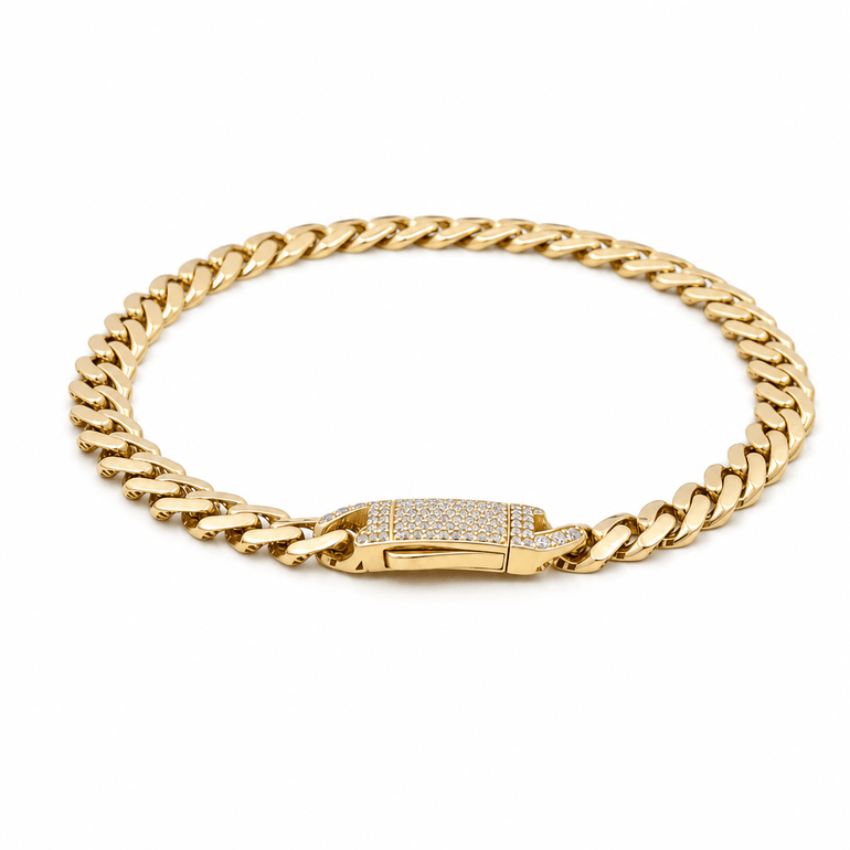 10K Yellow Gold Monaco Bracelet - Miral Jewelry
