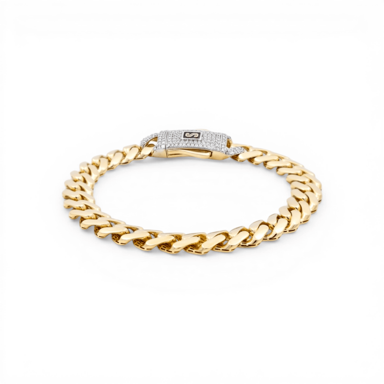 10K Yellow Gold Monaco Bracelet - Miral Jewelry