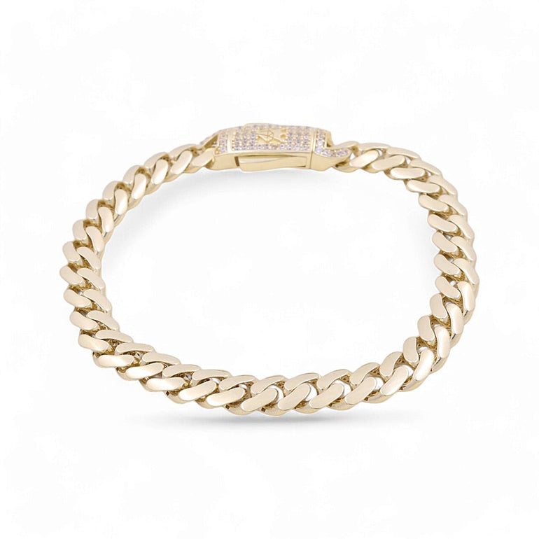 10K Yellow Gold Monaco Bracelet - Miral Jewelry