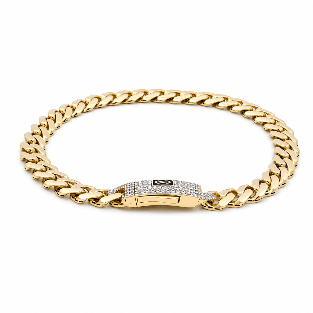 10K Yellow Gold Monaco Bracelet - Miral Jewelry